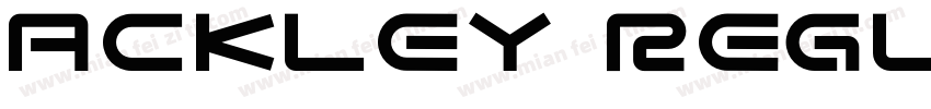Ackley Regular字体转换
